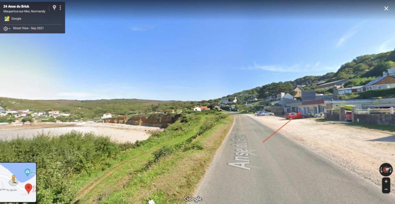 Au Petit Brick - Cosy Beachfront House Maupertus-sur-Mer المظهر الخارجي الصورة