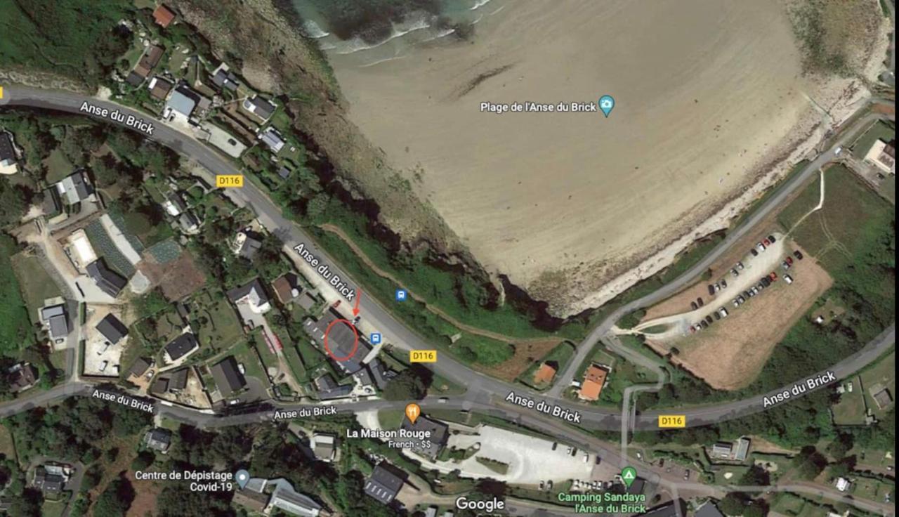 Au Petit Brick - Cosy Beachfront House Maupertus-sur-Mer المظهر الخارجي الصورة